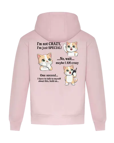 ...Hold on (Back) - Smilow, Twitch, Streamer, Katze, Chaos, Liebe, Herz - Heavyweight Hoodie