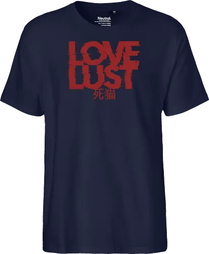 Love or Lust - love, lust, metal logo, deathcore, death metal, heavy metal, black metal, heavy metal font, metal artwork, street style, streetwear, dirty mind, black craft, dark magic, macabre, goth, gothic, dark lettering, dark art, black work, demon, spirit, evil, satan, Black and White, macabre - Fairtrade T-Shirt