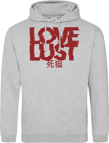 Love or Lust - love, lust, metal logo, deathcore, death metal, heavy metal, black metal, heavy metal font, metal artwork, street style, streetwear, dirty mind, black craft, dark magic, macabre, goth, gothic, dark lettering, dark art, black work, demon, spirit, evil, satan, Black and White, macabre - Standard Hoodie