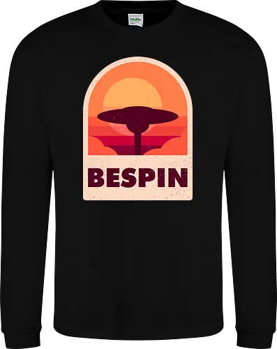 Bespin - Geometric and minimalist series  - Space Opera, 80s, badge, film, galaxy, geometric, landscape, minimalist, outer space, retro, science fiction, space, sun, movie, scifi - Sweatshirt