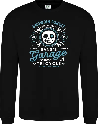 Snowdin Forest Garage Grunge - Tale, deltarune, muffet, sans, spider cider, indie game, video game, gaming, rpg, flowey, mettaton, gamer, papyrus, toriel, asgore, coffee - Sweatshirt