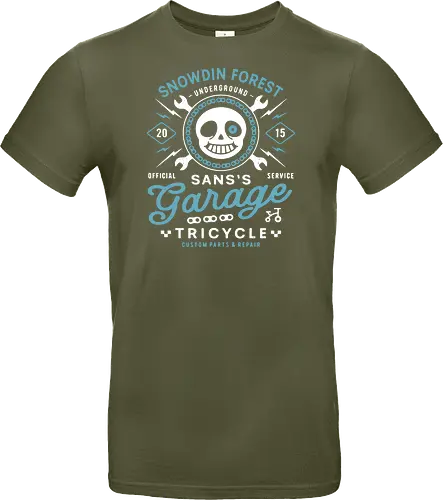 Snowdin Forest Garage Grunge - Tale, deltarune, muffet, sans, spider cider, indie game, video game, gaming, rpg, flowey, mettaton, gamer, papyrus, toriel, asgore, coffee - Standard T-Shirt
