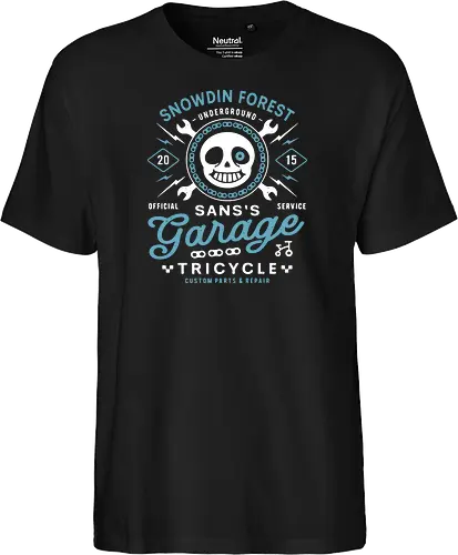 Snowdin Forest Garage Grunge - Tale, deltarune, muffet, sans, spider cider, indie game, video game, gaming, rpg, flowey, mettaton, gamer, papyrus, toriel, asgore, coffee - Fairtrade T-Shirt