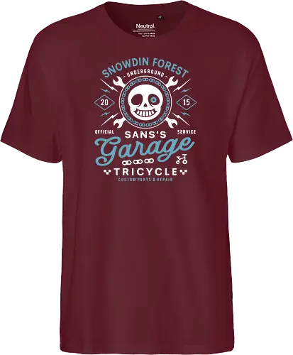 Snowdin Forest Garage Grunge - Tale, deltarune, muffet, sans, spider cider, indie game, video game, gaming, rpg, flowey, mettaton, gamer, papyrus, toriel, asgore, coffee - Fairtrade T-Shirt