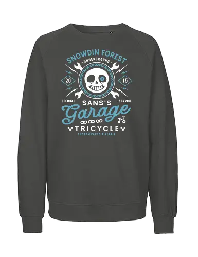 Snowdin Forest Garage Grunge - Tale, deltarune, muffet, sans, spider cider, indie game, video game, gaming, rpg, flowey, mettaton, gamer, papyrus, toriel, asgore, coffee - Fairtrade Sweatshirt