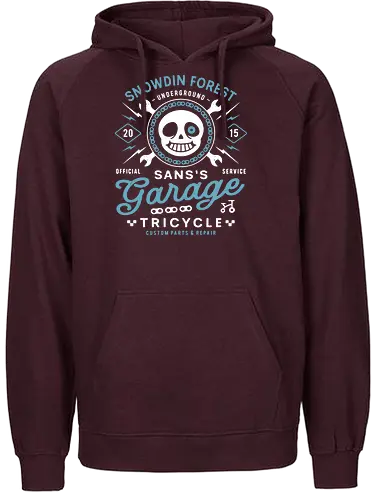 Snowdin Forest Garage Grunge - Tale, deltarune, muffet, sans, spider cider, indie game, video game, gaming, rpg, flowey, mettaton, gamer, papyrus, toriel, asgore, coffee - Fairtrade Hoodie