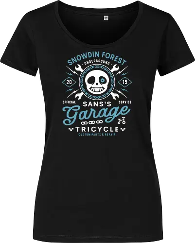 Snowdin Forest Garage Grunge - Tale, deltarune, muffet, sans, spider cider, indie game, video game, gaming, rpg, flowey, mettaton, gamer, papyrus, toriel, asgore, coffee - Damen T-Shirt