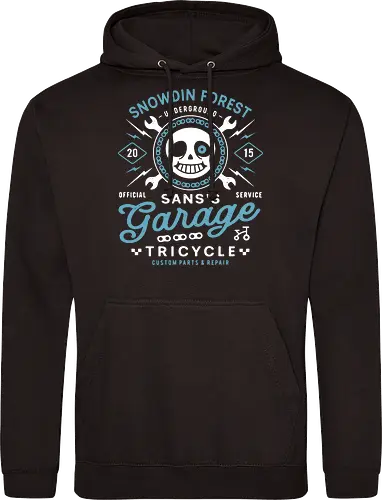 Snowdin Forest Garage Grunge - Tale, deltarune, muffet, sans, spider cider, indie game, video game, gaming, rpg, flowey, mettaton, gamer, papyrus, toriel, asgore, coffee - Standard Hoodie
