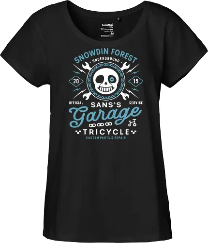 Snowdin Forest Garage Grunge - Tale, deltarune, muffet, sans, spider cider, indie game, video game, gaming, rpg, flowey, mettaton, gamer, papyrus, toriel, asgore, coffee - Fairtrade Girl Shirt