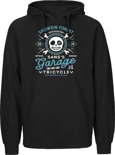 Snowdin Forest Garage Grunge - Tale, deltarune, muffet, sans, spider cider, indie game, video game, gaming, rpg, flowey, mettaton, gamer, papyrus, toriel, asgore, coffee - Fairtrade Hoodie