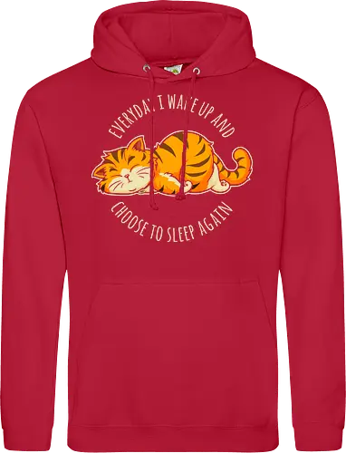 I Choose Sleep - not today, lazy cat, sorry im late, humor, funny quote, sorry not sorry, always late, cute cat, anxiety, awkward, introvert, party, anxious, sarcastic, funny saying, funny slogan, sarcasm - Standard Hoodie