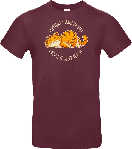I Choose Sleep - not today, lazy cat, sorry im late, humor, funny quote, sorry not sorry, always late, cute cat, anxiety, awkward, introvert, party, anxious, sarcastic, funny saying, funny slogan, sarcasm - Standard T-Shirt