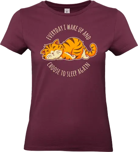 I Choose Sleep - not today, lazy cat, sorry im late, humor, funny quote, sorry not sorry, always late, cute cat, anxiety, awkward, introvert, party, anxious, sarcastic, funny saying, funny slogan, sarcasm - Standard T-Shirt (Frauen)