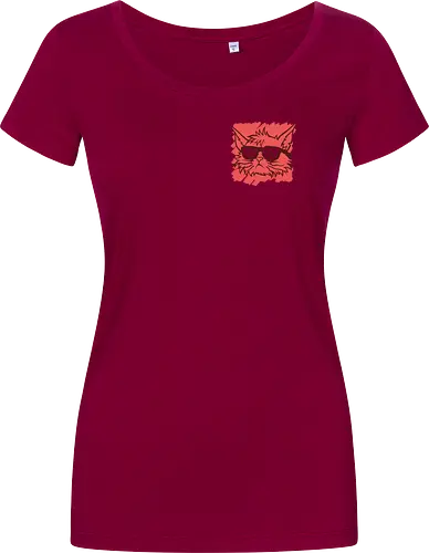Fvck Off!! - grumpy cat, Anti Social, hate morning, catrovert, introvert, anti human, anti people, idgaf, dilligaf, don't care, mind your business, funny cat, cute cat, funny, cat joke, memes, internet meme, hilarious, funny meme, cat meme, meme - Damen T-Shirt