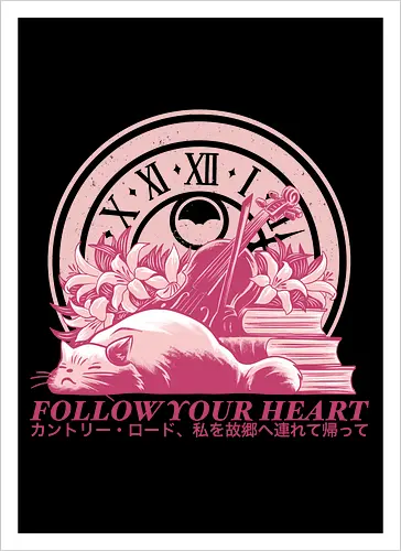 Follow Your Heart - Whisper of the heart, famous anime - Kunstdruck