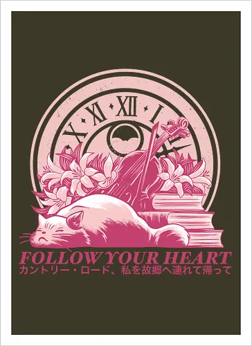 Follow Your Heart - Whisper of the heart, famous anime - Kunstdruck