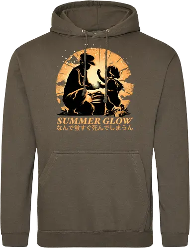 Summer Glow - Grave of the fireflies, famous anime - Standard Hoodie