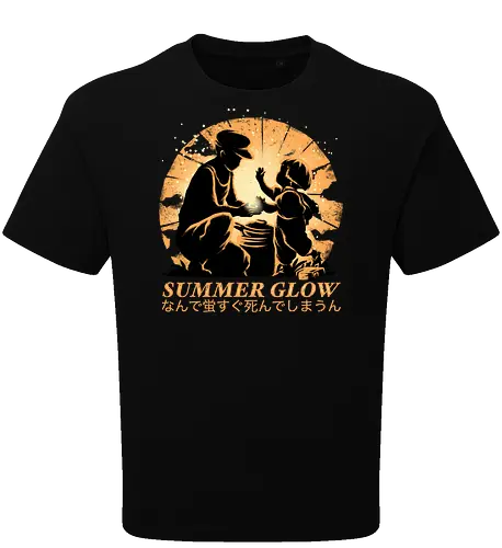 Summer Glow - Grave of the fireflies, famous anime - Oversize T-Shirt