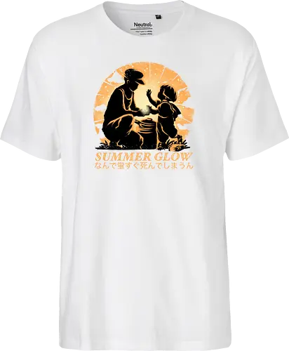 Summer Glow - Grave of the fireflies, famous anime - Fairtrade T-Shirt
