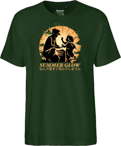 Summer Glow - Grave of the fireflies, famous anime - Fairtrade T-Shirt