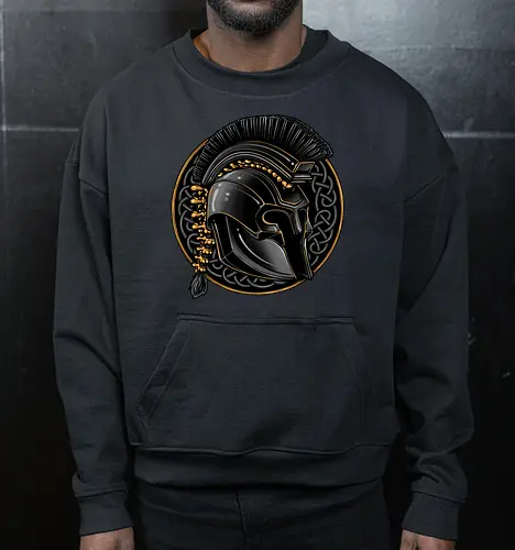 Emblem of the Conqueror - Movie, film, myth, adventure, poem, action, fantasy, mythic - Cropped Sweatshirt