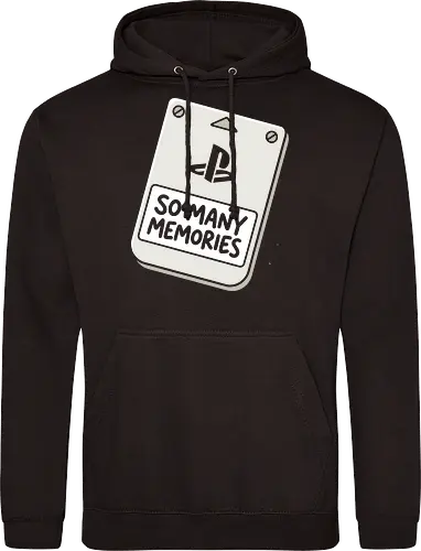 Save State: The Retro Memory Card - retro gaming shirt, PS1 memory card graphic, 90s gamer apparel, vintage console streetwear, minimalist video game tee, nostalgic tech clothing, save state design, classic gaming fashion, geek chic aesthetic - Standard Hoodie