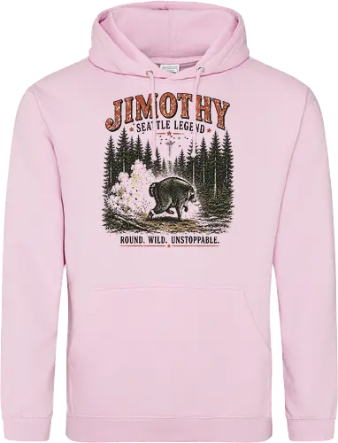 Jimothy Waschbär – Seattle Legende | Wild & Unaufhaltsam - Jimothy Waschbär, Seattle, Waschbär, Seattle Legende, Pacific Northwest, Wald, Wildtier, Space Needle, Vintage Design, Retro Stil, Tiermotiv, Natur, USA, Outdoor, Tierliebhaber - Standard Hoodie
