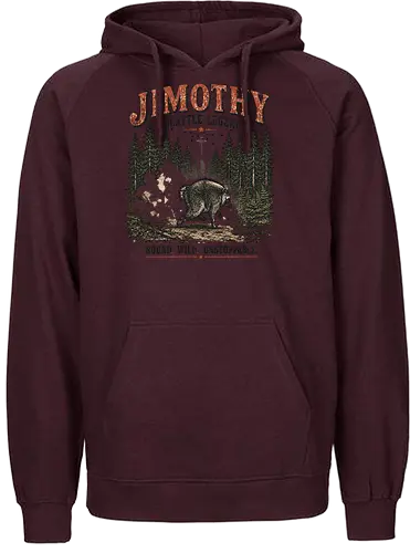 Jimothy Waschbär – Seattle Legende | Wild & Unaufhaltsam - Jimothy Waschbär, Seattle, Waschbär, Seattle Legende, Pacific Northwest, Wald, Wildtier, Space Needle, Vintage Design, Retro Stil, Tiermotiv, Natur, USA, Outdoor, Tierliebhaber - Fairtrade Hoodie