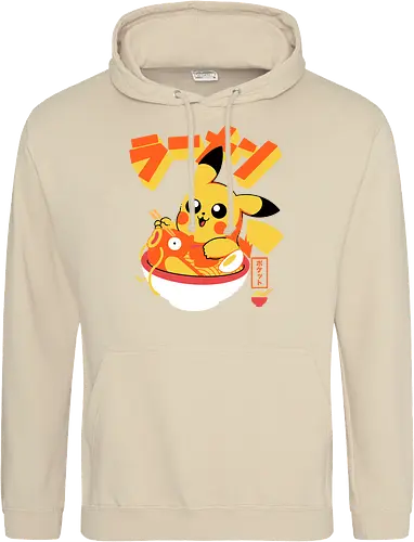 Pocket Ramen - ramen, yellow monster, fish, japanese food, kawaii, anime, noodles, pop culture, Cute, Gaming - Standard Hoodie