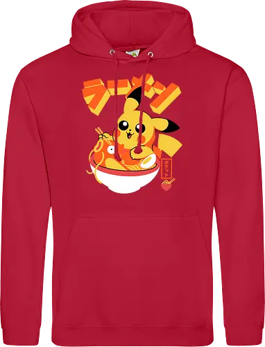 Pocket Ramen - ramen, yellow monster, fish, japanese food, kawaii, anime, noodles, pop culture, Cute, Gaming - Standard Hoodie