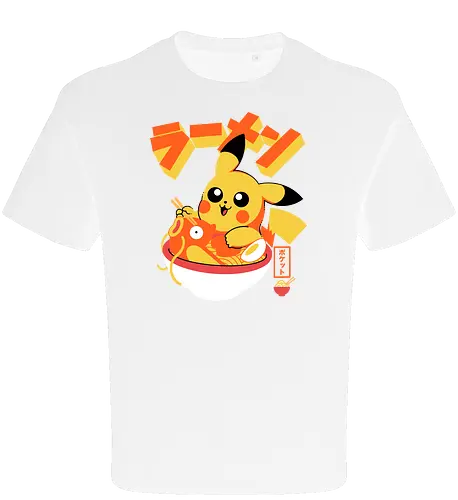 Pocket Ramen - ramen, yellow monster, fish, japanese food, kawaii, anime, noodles, pop culture, Cute, Gaming - Oversize T-Shirt