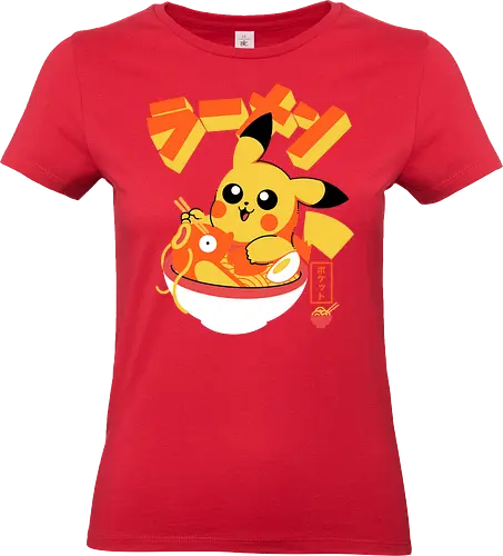 Pocket Ramen - ramen, yellow monster, fish, japanese food, kawaii, anime, noodles, pop culture, Cute, Gaming - Standard T-Shirt (Frauen)