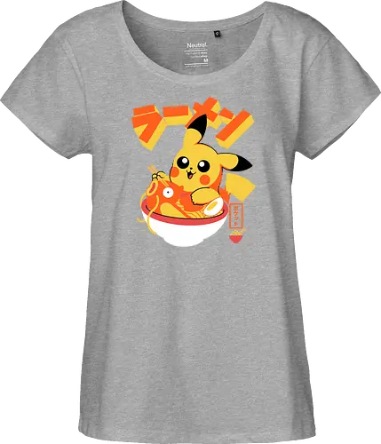 Pocket Ramen - ramen, yellow monster, fish, japanese food, kawaii, anime, noodles, pop culture, Cute, Gaming - Fairtrade Girl Shirt