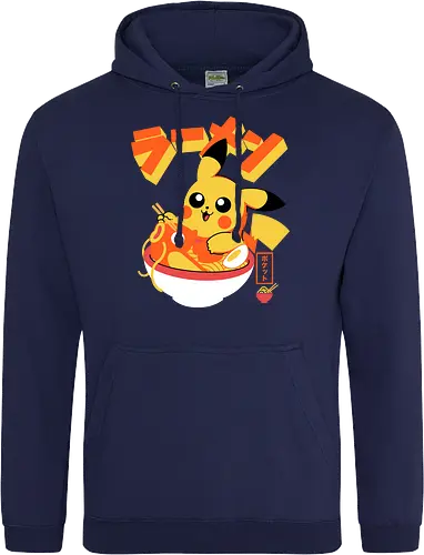 Pocket Ramen - ramen, yellow monster, fish, japanese food, kawaii, anime, noodles, pop culture, Cute, Gaming - Standard Hoodie
