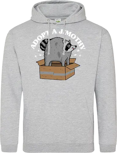 Adopt a Jimothy - Jimothy, raccoon, racoon, cute, seattle, Adopt a Jimothy, jimothy the raccoon - Standard Hoodie