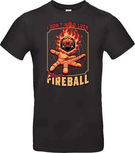 RPG Dice Luck Fireball - Rpg, Role-play, Role-playing, Roleplay Game, Role-playing Game, Roleplaying Game, Critical Hit, Critical, Critical Fail, Critical Success, Dungeon Master, Dungeon, Luck, Nerd, Geek, Adventure, Fantasy, Magic, Ritual, Magical, Wizard, Sorcery, Sorcerer, D20, Pen and Paper, Fireball, Tabletop Game, Tabletop, Tabletop Gaming, Tabletop Rpg, Game Master - Standard T-Shirt