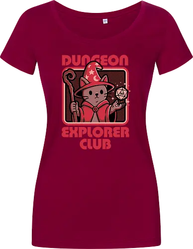 RPG Mage Cat - Rpg, Role-play, Role-playing, Roleplay Game, Role-playing Game, Roleplaying Game, Critical Hit, Critical, Critical Fail, Critical Success, Dungeon Master, Dungeon, Nerd, Geek, Adventure, Fantasy, Magic, Ritual, Magical, Wizard, Sorcery, Sorcerer, D20, Fireball, Tabletop Game, Tabletop, Tabletop Gaming, Tabletop Rpg, Game Master, Exploration, Explorer, Club, Cat, Black Cat, Cats - Damen T-Shirt