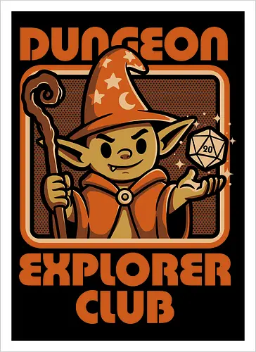 RPG Mage Goblin - Rpg, Role-play, Role-playing, Roleplay Game, Role-playing Game, Roleplaying Game, Critical Hit, Critical, Critical Fail, Critical Success, Dungeon Master, Dungeon, Nerd, Geek, Adventure, Fantasy, Magic, Ritual, Magical, Wizard, Sorcery, Sorcerer, D20, Fireball, Tabletop Game, Tabletop, Tabletop Gaming, Tabletop Rpg, Game Master, Exploration, Explorer, Club, Goblins, Goblin, Magical Creatures, Magical Creature, Creature, Creatures - Kunstdruck