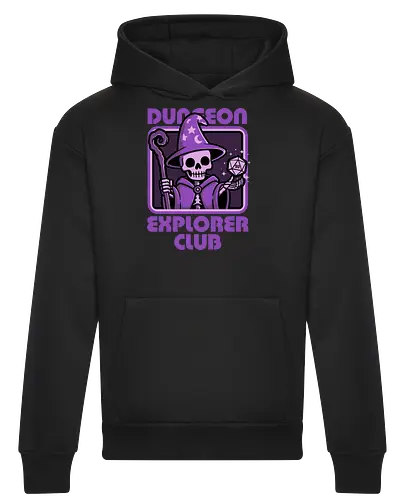 RPG Mage Skull - Rpg, Role-play, Role-playing, Roleplay Game, Role-playing Game, Roleplaying Game, Critical Hit, Critical, Critical Fail, Critical Success, Dungeon Master, Dungeon, Nerd, Geek, Adventure, Fantasy, Magic, Ritual, Magical, Wizard, Sorcery, Sorcerer, D20, Fireball, Tabletop Game, Tabletop, Tabletop Gaming, Tabletop Rpg, Game Master, Exploration, Explorer, Club, Skull, Skeleton, Bones, Bone, Undead - Heavyweight Hoodie