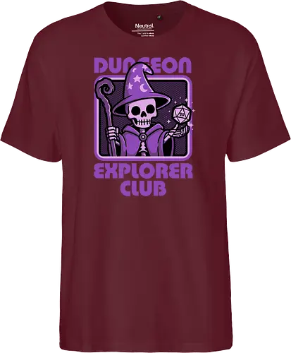 RPG Mage Skull - Rpg, Role-play, Role-playing, Roleplay Game, Role-playing Game, Roleplaying Game, Critical Hit, Critical, Critical Fail, Critical Success, Dungeon Master, Dungeon, Nerd, Geek, Adventure, Fantasy, Magic, Ritual, Magical, Wizard, Sorcery, Sorcerer, D20, Fireball, Tabletop Game, Tabletop, Tabletop Gaming, Tabletop Rpg, Game Master, Exploration, Explorer, Club, Skull, Skeleton, Bones, Bone, Undead - Fairtrade T-Shirt