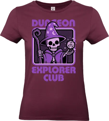 RPG Mage Skull - Rpg, Role-play, Role-playing, Roleplay Game, Role-playing Game, Roleplaying Game, Critical Hit, Critical, Critical Fail, Critical Success, Dungeon Master, Dungeon, Nerd, Geek, Adventure, Fantasy, Magic, Ritual, Magical, Wizard, Sorcery, Sorcerer, D20, Fireball, Tabletop Game, Tabletop, Tabletop Gaming, Tabletop Rpg, Game Master, Exploration, Explorer, Club, Skull, Skeleton, Bones, Bone, Undead - Standard T-Shirt (Frauen)