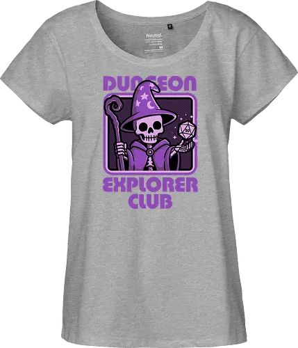 RPG Mage Skull - Rpg, Role-play, Role-playing, Roleplay Game, Role-playing Game, Roleplaying Game, Critical Hit, Critical, Critical Fail, Critical Success, Dungeon Master, Dungeon, Nerd, Geek, Adventure, Fantasy, Magic, Ritual, Magical, Wizard, Sorcery, Sorcerer, D20, Fireball, Tabletop Game, Tabletop, Tabletop Gaming, Tabletop Rpg, Game Master, Exploration, Explorer, Club, Skull, Skeleton, Bones, Bone, Undead - Fairtrade Girl Shirt