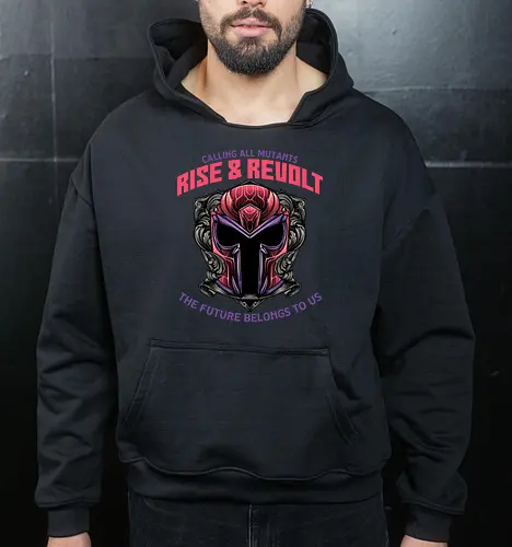 Mutants Rise and Revolt - Comics, comic book, movie, superhero, mutant, character, action, sci-fi - Cropped Hoodie