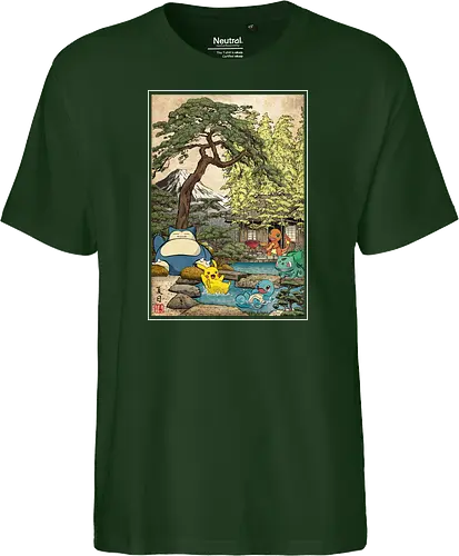 School of witchcraft and wizard woodblock - Fairtrade T-Shirt