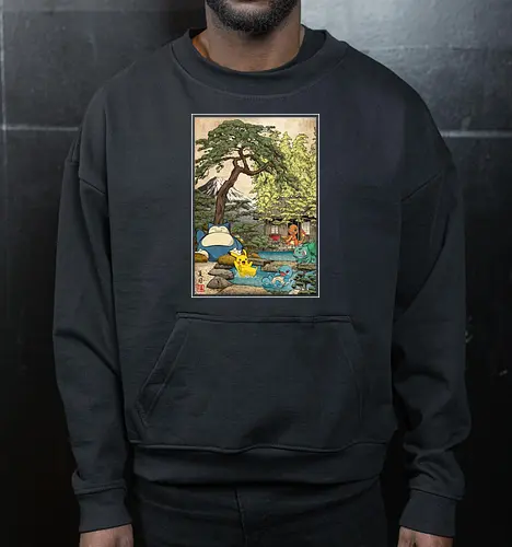 School of witchcraft and wizard woodblock - Cropped Sweatshirt