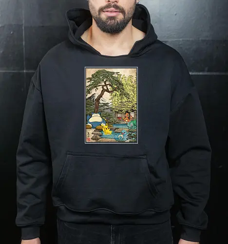 School of witchcraft and wizard woodblock - Cropped Hoodie