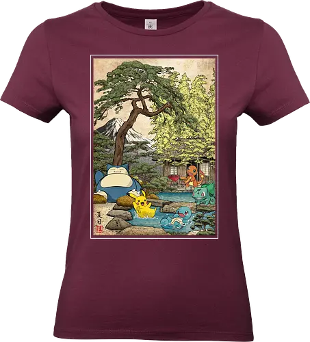 School of witchcraft and wizard woodblock - Standard T-Shirt (Frauen)