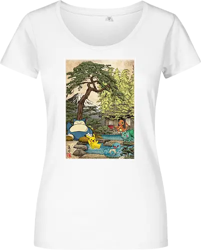 School of witchcraft and wizard woodblock - Damen T-Shirt