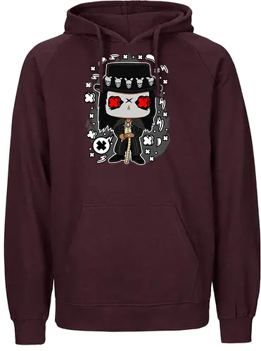 Voodoo-Entität Chibi - dunkle Chibi-Kunst, Voodoo-Entität, Totenkopf-Zylinder, rote Augen, Horror-Druck, übernatürlicher Charakter, Papa Legba, American Horror Story, AHS Coven, Funko Pop, vodu, Geek Horror Kunst, Chibi Sammlerstück, Machtstab, Horror-Fan-Geschenk, mystische Figur, Voodoo-Ästhetik, Horror-Geek-Kleidung, exklusive dunkle Kunst, geheimnisvoller Charakter - Fairtrade Hoodie