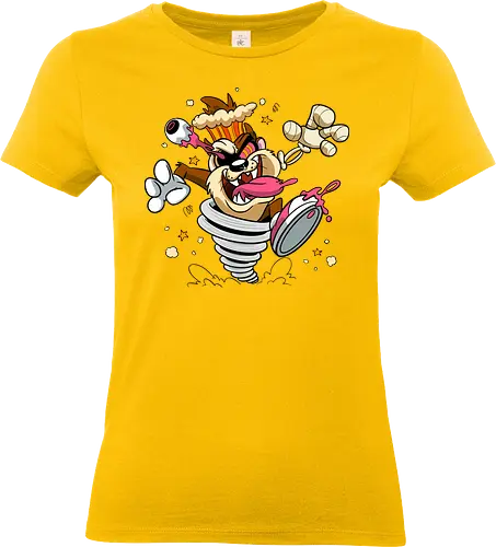 Freaky Wirbelwind Teufel - freaky Wirbelwind Teufel Art, Cartoon Horror Underground, wilder brauner Teufel dunkles Shirt, Horror Cartoon Wirbelwind, Taz, Taz freaky, cartoon horror, Teufel Auge hervorquellend Art, dunkles wildes Pop Art, alternativer freaky Teufel, verrückte Cartoon Mode, chaotischer Teufel Explosion Art, Underground dunkles Geek, Horror Nostalgie 90er Cartoon, Punk Teufel Cartoon, alternative Cartoon Shirt, dunkle Retro Teufel Art, chaotischer Cartoon Wirbelwind - Standard T-Shirt (Frauen)